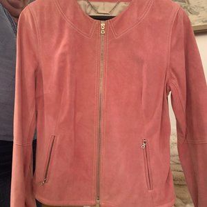 Pink Suede Elie Tahari Jacket